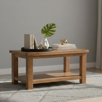Original Rustic Oak 80cm Coffee Table