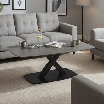 Vernal Grey Sintered Stone Coffee Table