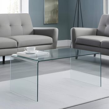 Amalfi Bent Glass 100cm Coffee Table