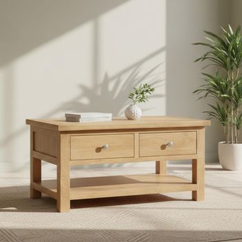 Appleby Oak 2 Drawer Coffee Table