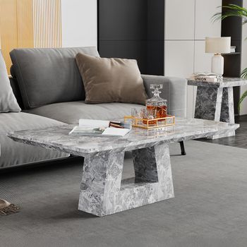 Milan Grey Marble Coffee Table