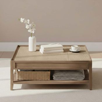 Chesterton Square Natural Rattan Coffee Table