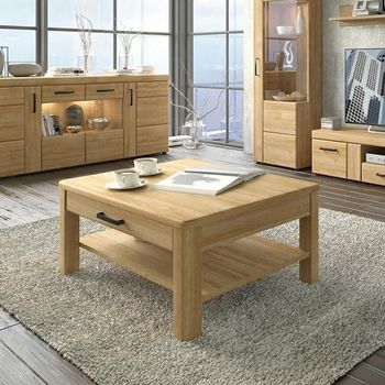 Cortina Oak 1 Drawer Coffee Table
