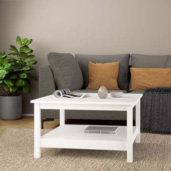 Barcelona White Square Coffee Table