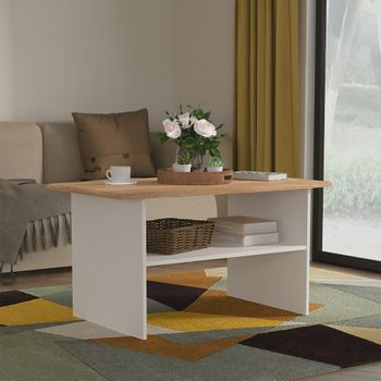 Victoria Grey and Riviera Oak Coffee Table