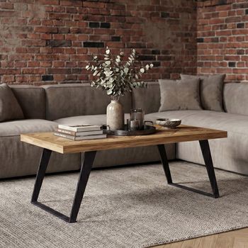 Agra Parquet 110cm Coffee Table