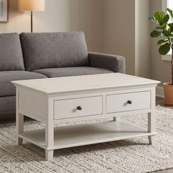 Provence Painted Truffle 2 Drawer Coffee Table