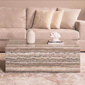 Dulce Grey Marble Coffee Table