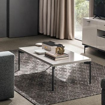 Claire Italian Pearl Line Eco Veneer High Gloss and Black Coffee Table