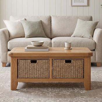 Hopewood Oak Storage Coffee Table