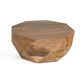 Abermaw Octagonal Mango Wood Coffee Table