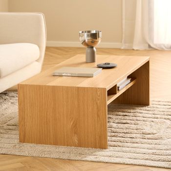 Arlon Oak with Shelf Coffee Table