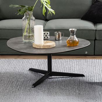 Barnsley Black Fairbanks Ceramic Large Coffee Table