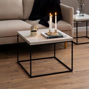 Barossa Travertine Effect Square Coffee Table