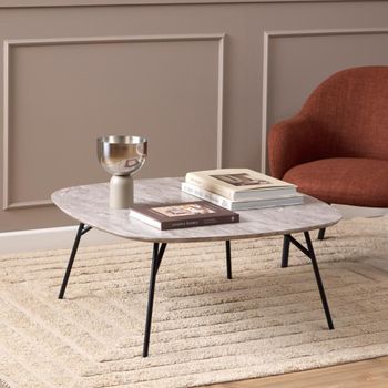 Caracas Grey Marble Square Coffee Table