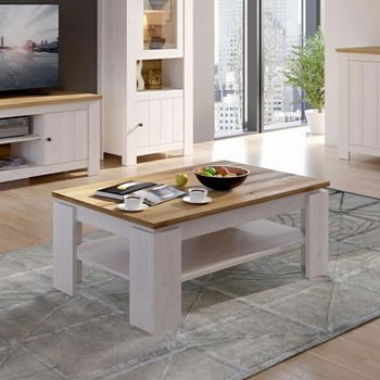 Celesto White 110cm Coffee Table