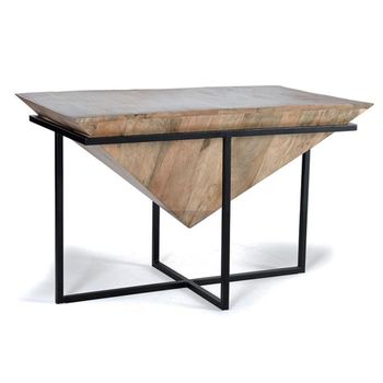 Chinangali Industrial Style Mango Wood Coffee Table