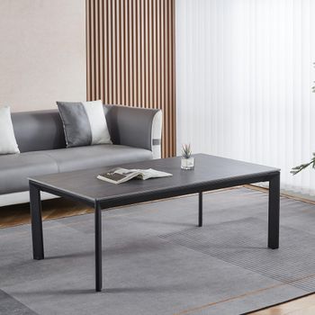 Clearance - Glade Black Ceramic Rectangle Coffee Table