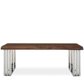 Hampstead Acacia Wood and Metal Coffee Table