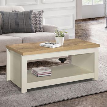 Highgate Cream Painted 105cm Coffee Table