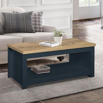 Highgate Navy Blue Painted 105cm Coffee Table