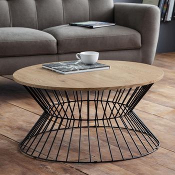 Jersey Oak 79cm Round Coffee Table