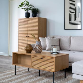 Kyoto Oak 2 Drawer Coffee Table