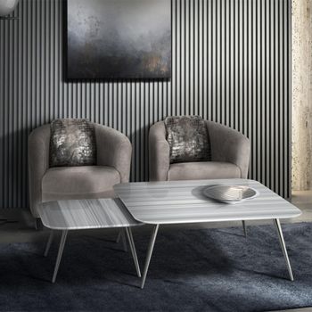 Livia Marble Square Coffee Table - Sizes Available