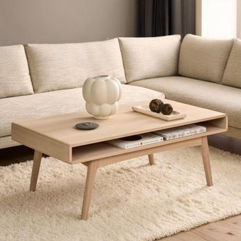 Marte White Oak Coffee Table
