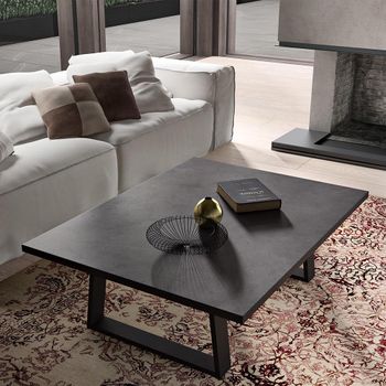 Modern Kali Anthracite Grey Small Coffee Table
