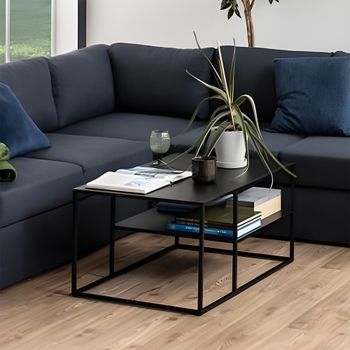 Newton Black Metal Coffee Table