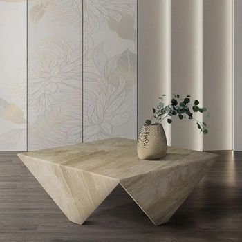 Origami Marble Occasional Rectangle Table - Sizes Available