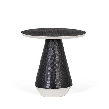 Palermo Grey Metal Small Round Coffee Table