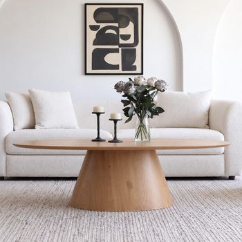 Palma Oak Oval Coffee Table