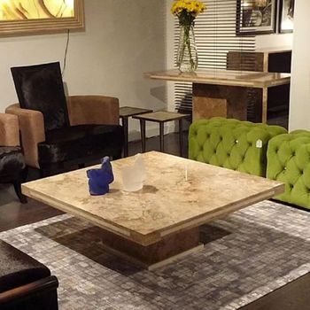 Paris Marble Occasional Square Table - Sizes Available