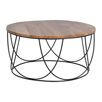 Snowdownia Mango Wood Round Coffee Table