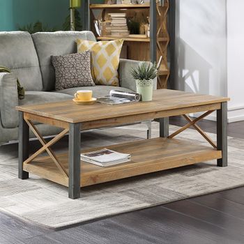 Urban Elegance Reclaimed Wood Large Coffee Table