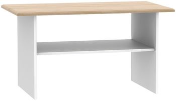 Victoria White and Riviera Oak Coffee Table