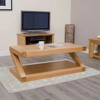 Z Designer Oak Large Coffee Table