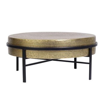 Zimtini Bronze Metal Round Coffee Table