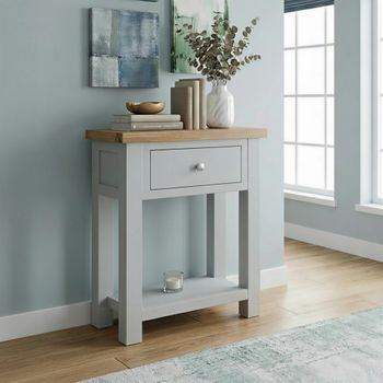 Lundy Grey Painted 1 Drawer Console Table