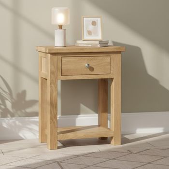 Appleby Oak 1 Drawer Small Console Table