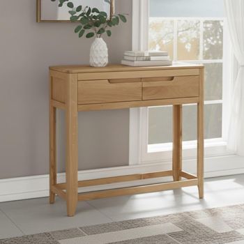 Dunmore Oak Hall 2 Drawer Rectangle Table