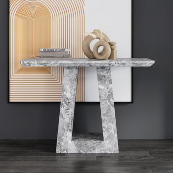 Milan Grey Marble Console Table