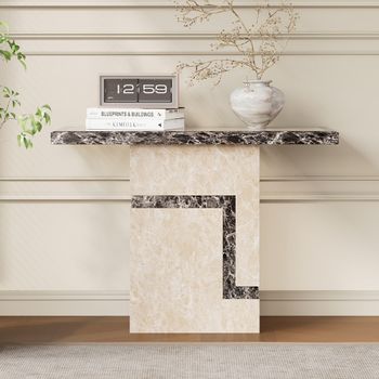 Venice Cream Marble Console Table