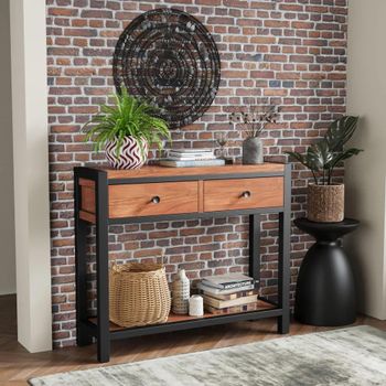 Rayne Acacia 2 Drawer Console Table