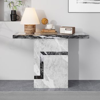 Venice Armani Grey Marble Console Table