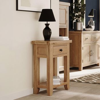 Appleby Oak 1 Drawer Console Table