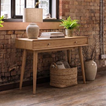 Jenson Oak 1 Drawer Console Table