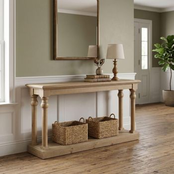 Chateau Natural Rustic Pine 160cm Console Table